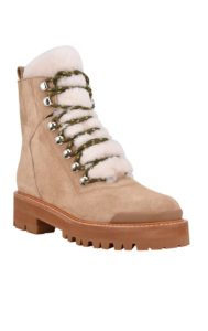 Image of sale on Izzie Genuine Shearling Lace-Up Boot