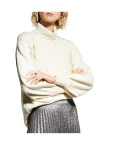 Image of sale on Floral-Embroidered Wool Sweater size m l