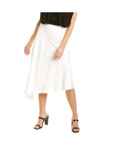 Image of sale on Halston Mazie Linen-Blend Skirt