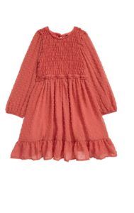 Image of sale on Kids’ Clip Dot Smocked Babydoll Dress