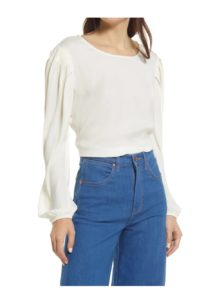 Image of sale on Treasure & Bond Puff Shoulder Top