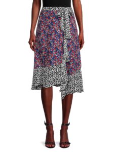 Image of sale on ​Collins Combo-Print Wrap Skirt