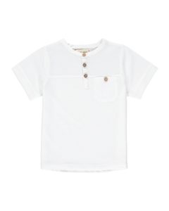 Image of sale on Boy’s Solid Cotton Short-Sleeve Henley Shirt, Size 3-24M