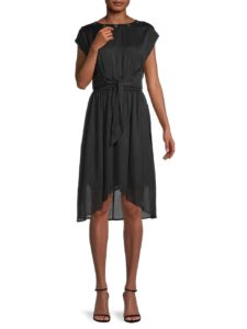Image of sale on 45 Inches Pleated Hi-Lo Midi Dress