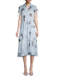 Image of sale on Didier Printed Silk Shirtdress