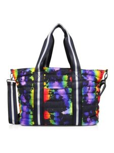 Image of sale on Tie-Dye Denim Quilted Tote