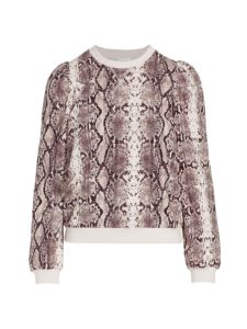 Image of sale on Snakeskin-Print Sweatshirt