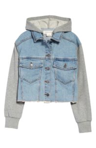 Image of sale on Kid’s Denim & Fleece Hooded Jacket