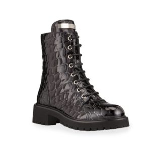 Image of sale on Mock-Croc Zip Combat Booties size 9.5-10