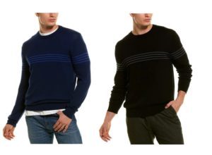 Image of sale on Stripe Wool Crewneck Sweater