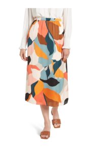 Image of sale on Matte Satin A-Line Skirt