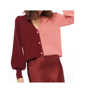 Image of sale on Maya Wool Colorblock Cardigan size L, Xl