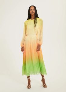 Image of sale on Pleated Long Sleeve Dress