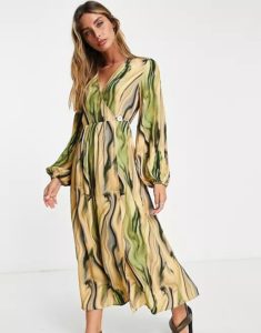 Image of sale on Wrap Midi Dress