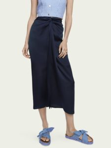 Image of sale on Knot Front Midi Skirt