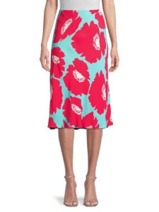 Image of sale on Bias Cut Pop Art Floral Skirt