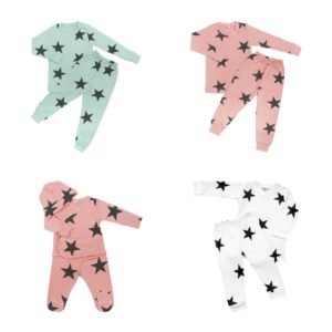 Image of sale on Sammy + Nat Bold Star Safari Pajama Set