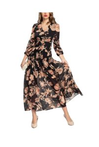Image of sale on Black & Print Dress