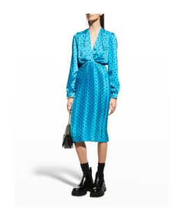Image of sale on Polka Dot Pleated Midi Dress size 2