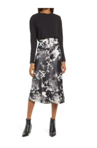 Image of sale on Vance Long Sleeve Top & Slip Dress