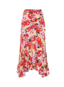 Image of sale on Blume floral crêpe skirt