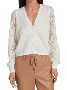 Image of sale on Beth Lace-Sleeve Cardigan