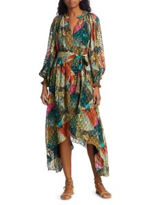 Image of sale on Killa Pleated Asymmetric Maxi Dress
