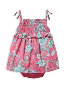 Image of sale on Baby Girl’s & Little Girl’s Floral Bubble Bodysuit
