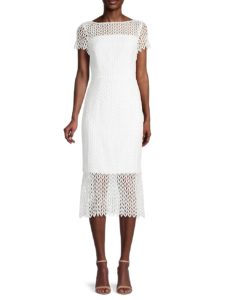 Image of sale on Chevron-Lace Sheath Dress