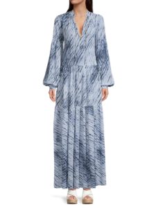 Image of sale on Printed Maxi Kimono Caftan