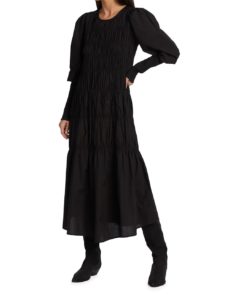Image of sale on Lena Seersucker Maxi Dress
