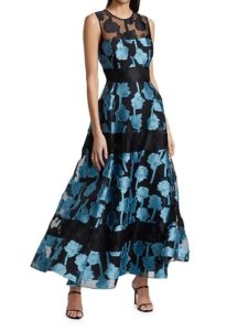 Image of sale on Rose Fil-Coupé Midi Dress