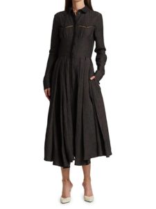 Image of sale on Abito Tomi Linen Midi Shirtdress