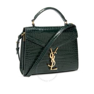 Image of sale on Green Croco-embossed Shoulder Bag