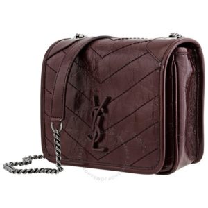 Image of sale on Red Velvet Leather Niki Shoulder Bag