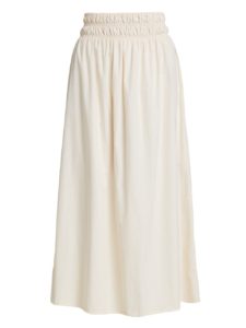 Image of sale on Kiera Smocked Cotton Midi Skirt