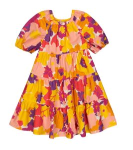 Image of sale on Floral cotton poplin dress