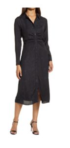 Image of sale on Marbleized Long Sleeve Shirtdress
