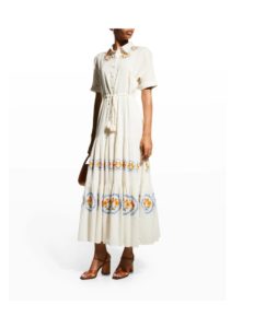 Image of sale on Natalie Long-Sleeve Tiered Maxi Dress