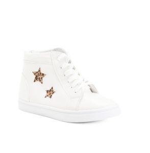 Image of sale on Leopard Star High Top Sneakers (Toddler, Little Kid, Big Kid)