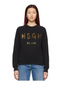Image of sale on Women’s Black Brush Logo Sweatshirt