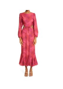 Image of sale on Chiara Cutout Long Sleeve Recycled Polyester Dress