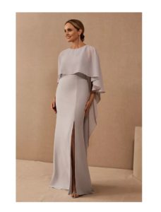 Image of sale on Amsale Crane Cape Dress