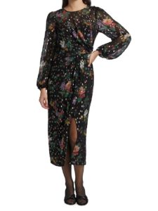 Image of sale on Sabine Draped Midi Dress