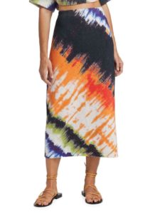 Image of sale on Tie-Dye Midi-Skirt