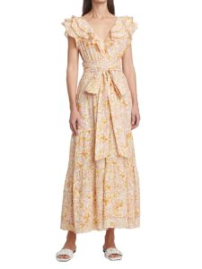 Image of sale on Della Cotton Plumeti Long Dress