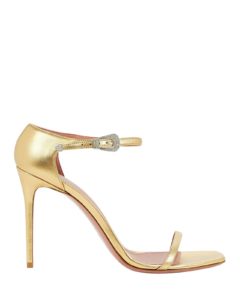 Image of sale on Louise Crystal-Embellished Leather Sandals