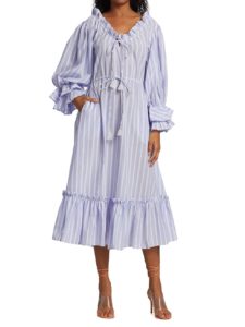 Image of sale on Linnea Poet-Sleeve Midi-Dress