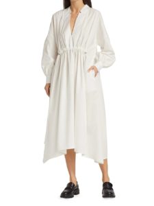Image of sale on Bridge Gathered Midi Dress