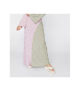 Image of sale on Ditsy Floral Printed Mixed Maxi Skirt